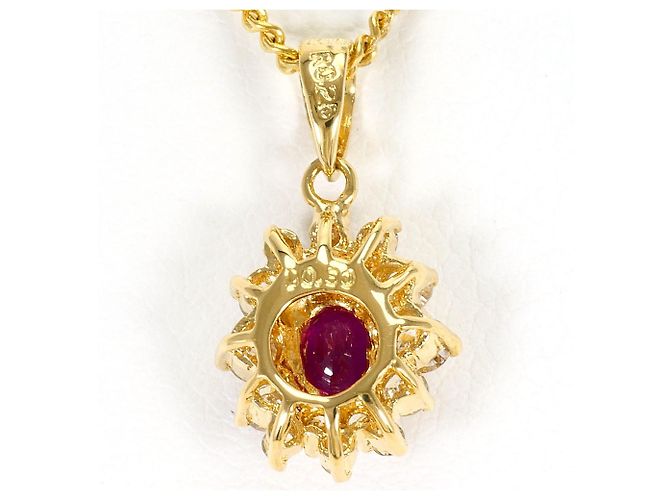 Autre Marque Collana in oro giallo 18K con rubino e diamante D'oro - vista 3