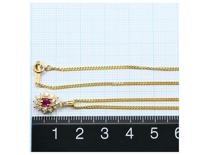 Autre Marque Collana in oro giallo 18K con rubino e diamante D'oro - vista 6