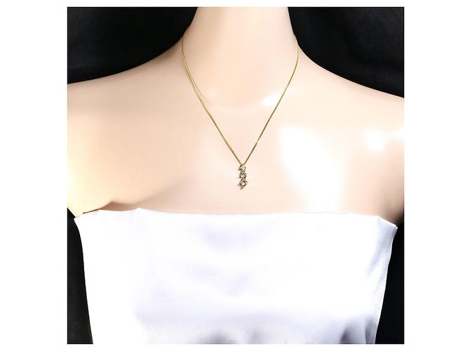 Autre Marque Collana in oro giallo 18K con diamante D'oro - vista 6