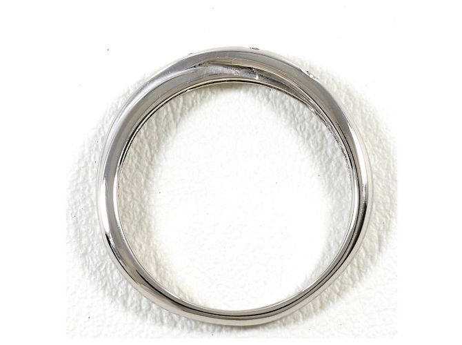 Autre Marque Platin-Bandring mit Diamant - Ansicht 2