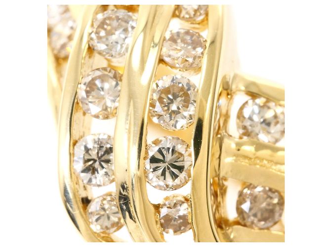 Autre Marque Ringband aus 18K Gelbgold mit Diamant Golden - Ansicht 2