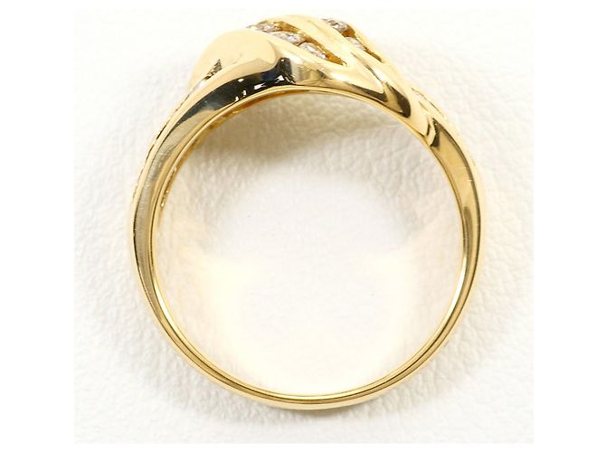 Autre Marque Ringband aus 18K Gelbgold mit Diamant Golden - Ansicht 3