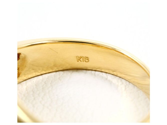 Autre Marque Ringband aus 18K Gelbgold mit Diamant Golden - Ansicht 6