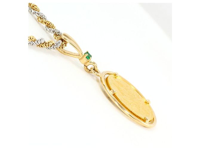 Autre Marque Collana in oro giallo con smeraldo D'oro - vista 3