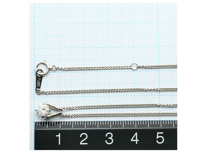 Autre Marque Collana in platino PT900 con diamante da 0.45ct - vista 5