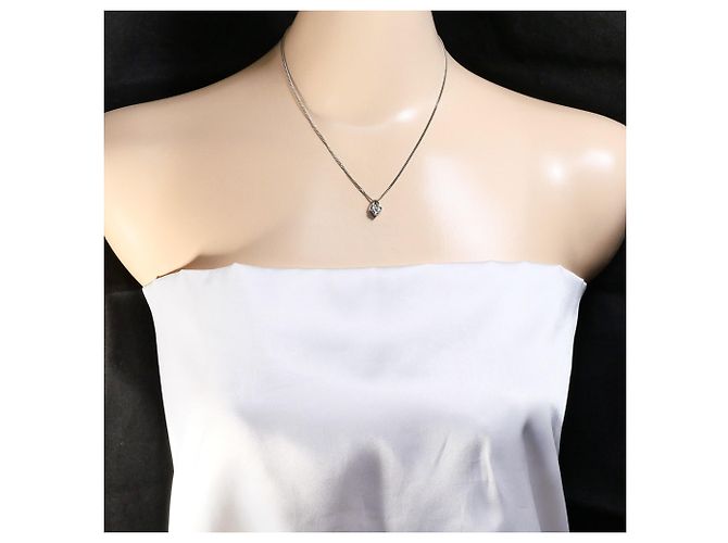 Autre Marque Collana in platino PT900 con diamante da 0.45ct - vista 6