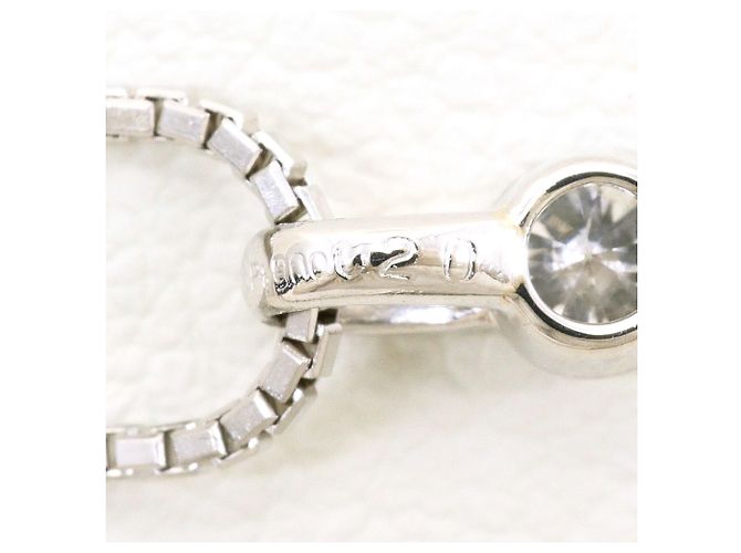 Autre Marque Platinhalskette mit Diamant - Ansicht 4