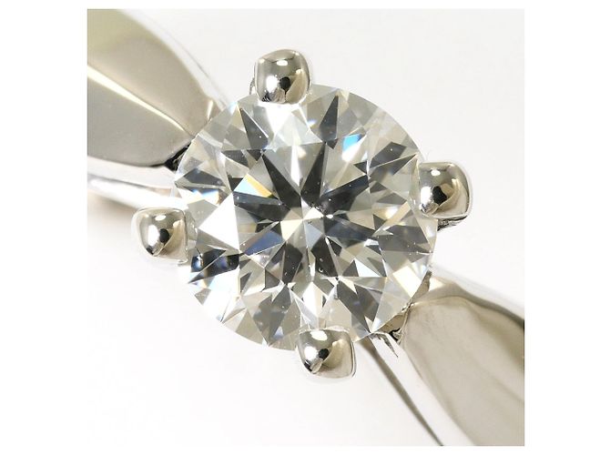Autre Marque Platin-Bandring mit 0.503ct Diamant - Ansicht 2