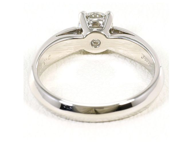 Autre Marque Platin-Bandring mit 0.503ct Diamant - Ansicht 4