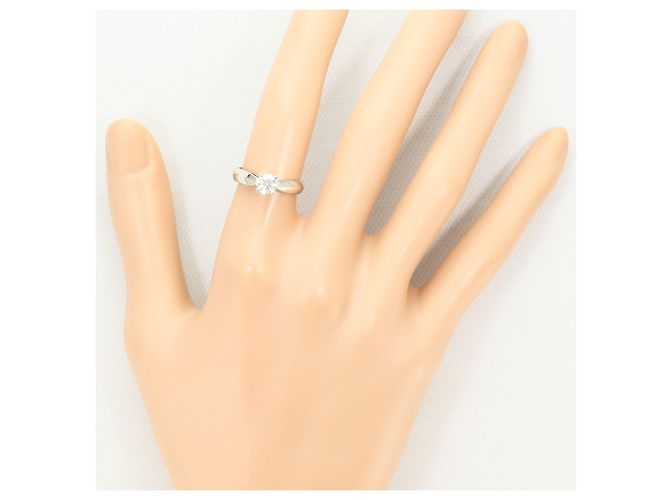 Autre Marque Platin-Bandring mit 0.503ct Diamant - Ansicht 7