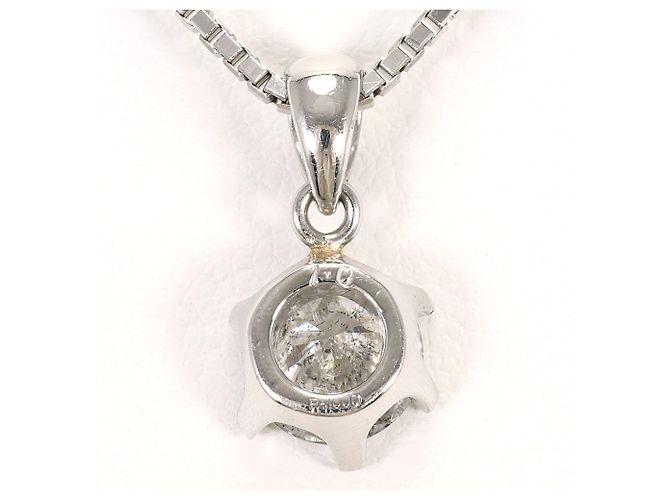 Autre Marque Platin-Halskette PT1000 mit Diamant - Ansicht 3