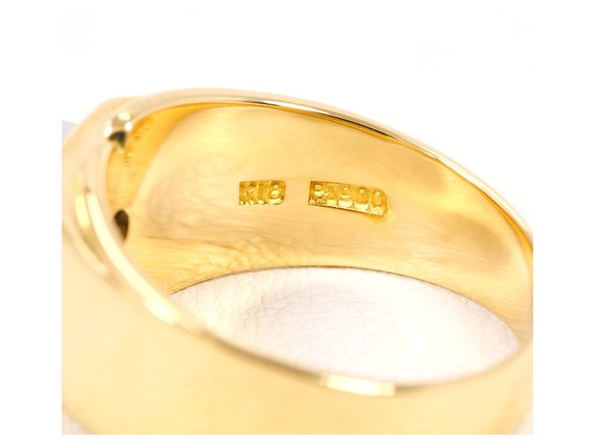 Autre Marque Ehering aus Platin und Gelbgold mit Diamant Golden - Ansicht 5