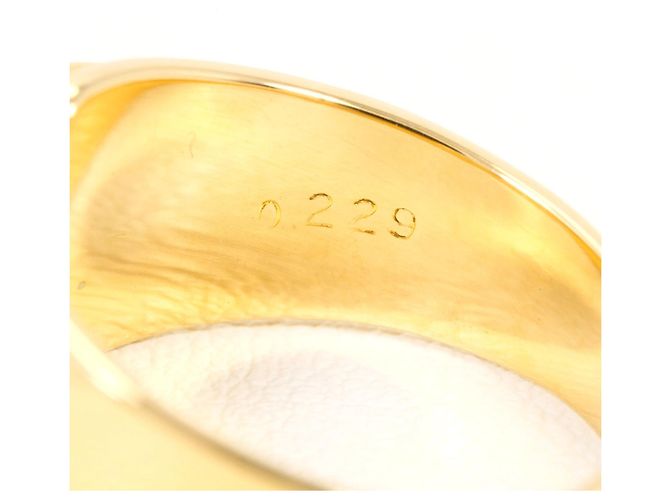 Autre Marque Ehering aus Platin und Gelbgold mit Diamant Golden - Ansicht 6