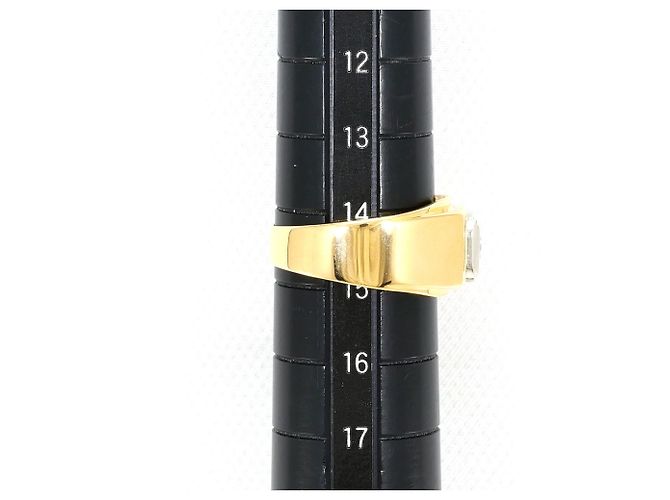 Autre Marque Ehering aus Platin und Gelbgold mit Diamant Golden - Ansicht 8