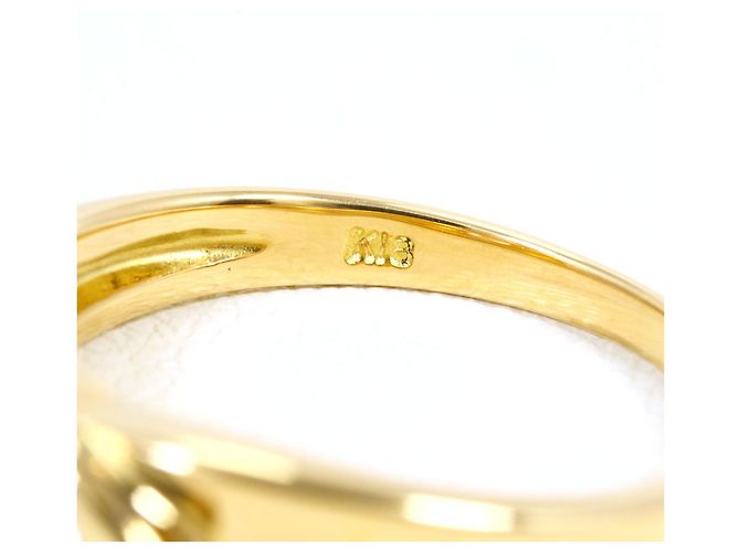 Autre Marque Ringband aus 18K Gelbgold mit Diamant Golden - Ansicht 5
