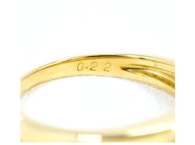 Autre Marque Ringband aus 18K Gelbgold mit Diamant Golden - Ansicht 6