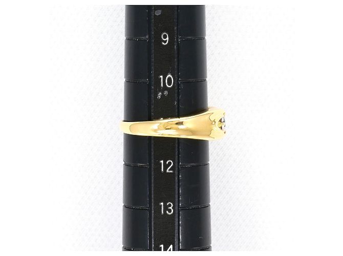 Autre Marque Ringband aus 18K Gelbgold mit Diamant Golden - Ansicht 8
