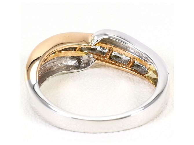 Autre Marque Anello fede elegante in diamanti 18K D'oro - vista 4