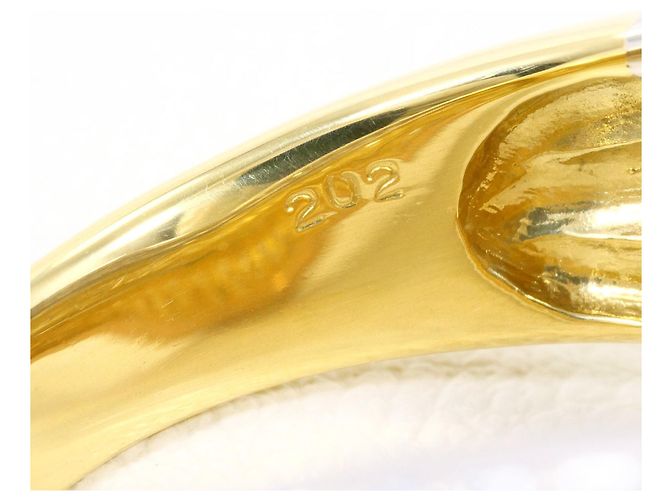 Autre Marque Anello fede elegante in platino e oro 18K D'oro - vista 6