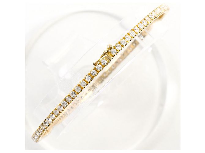 Autre Marque Bracciale con ciondoli in oro giallo 14K e diamanti D'oro - vista 3