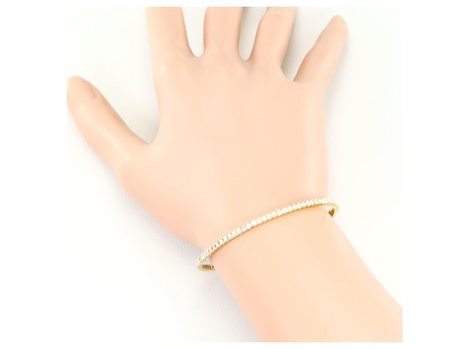 Autre Marque Bracciale con ciondoli in oro giallo 14K e diamanti D'oro - vista 5