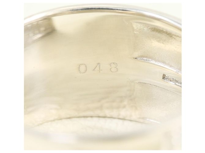 Autre Marque Platin 900 Bandring mit Diamant - Ansicht 6