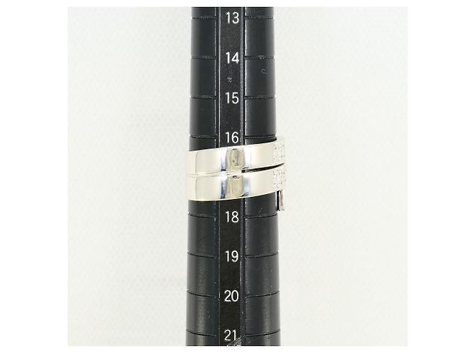 Autre Marque Platin 900 Bandring mit Diamant - Ansicht 8