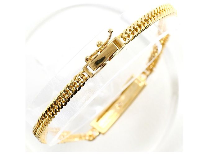 Autre Marque Bracciale con charm in oro giallo 18K e diamante D'oro - vista 3