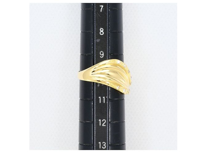 Autre Marque Bandring aus 18K Gelbgold mit Diamant Golden - Ansicht 8