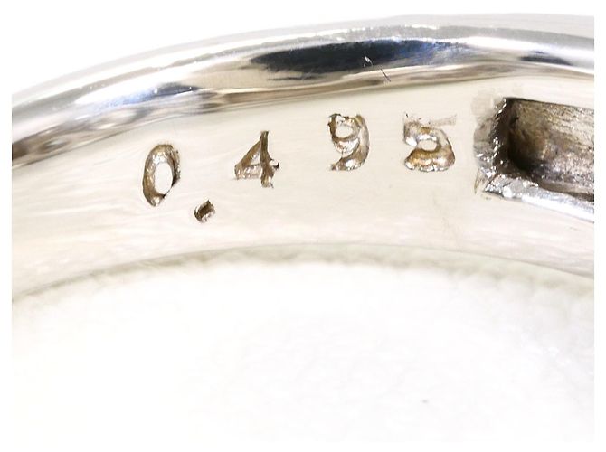 Autre Marque Eleganter Platin-Diamant-Bandring - Ansicht 6