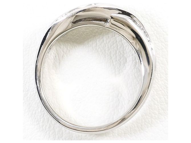 Autre Marque PT900 Platin-Ehering mit Diamant - Ansicht 3