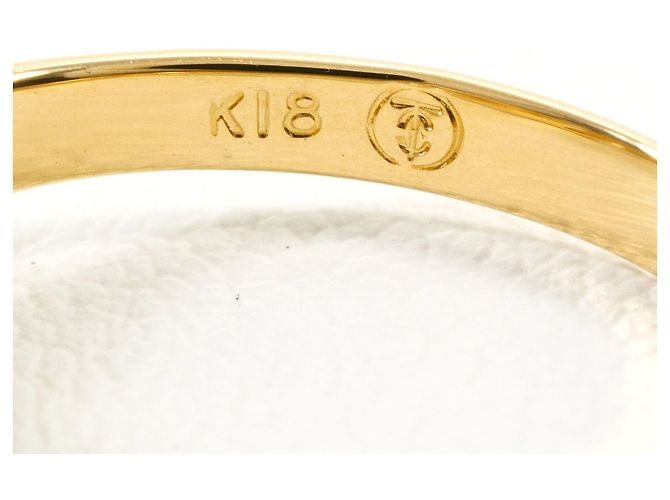 Autre Marque Anello a fascia in oro 18K con diamante D'oro - vista 5