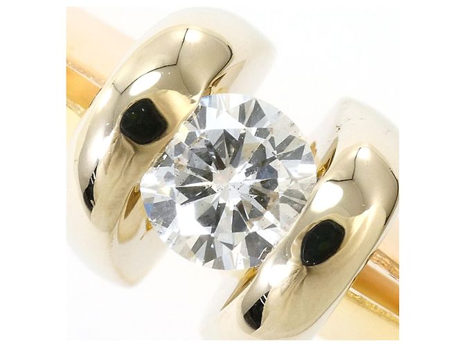 Autre Marque Goldbandring aus 18K Gold mit Diamant Golden - Ansicht 2