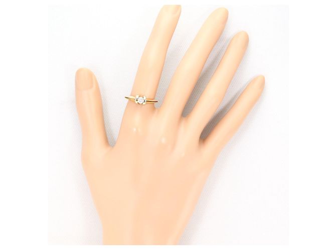 Autre Marque Goldbandring aus 18K Gold mit Diamant Golden - Ansicht 7