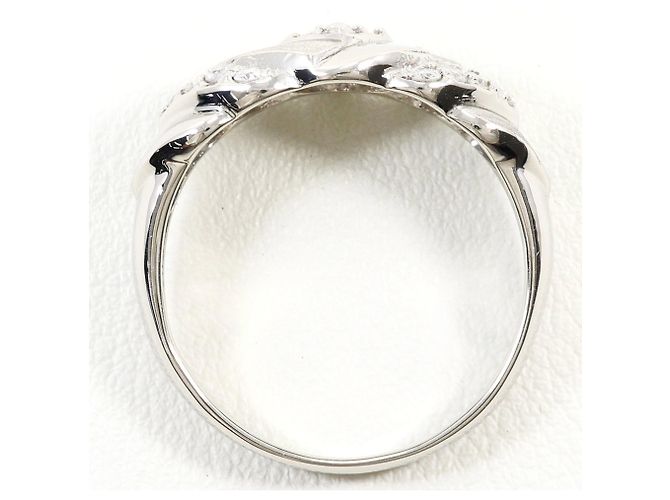 Autre Marque Platin-Bandring mit Diamant - Ansicht 3