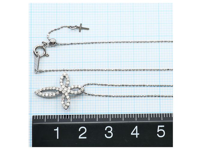 Autre Marque Collana in oro bianco 18K con diamante D'oro - vista 5