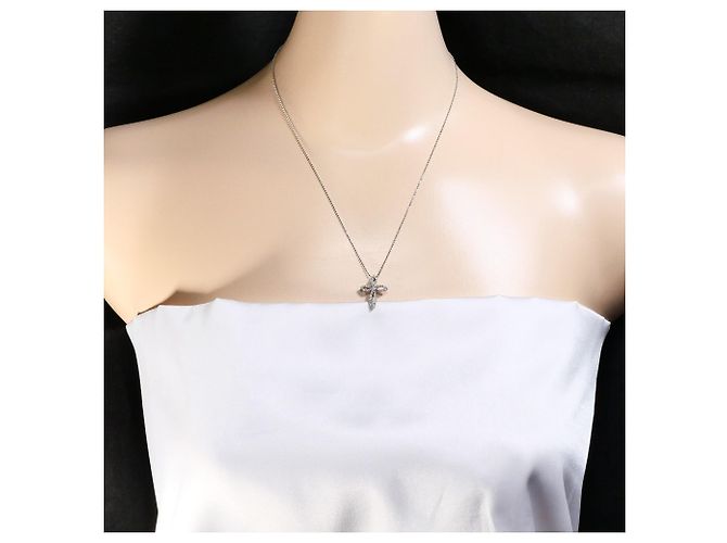 Autre Marque Collana in oro bianco 18K con diamante D'oro - vista 6