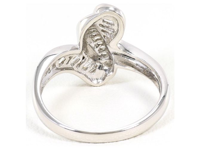 Autre Marque Platin-Bandring mit Diamant - Ansicht 4