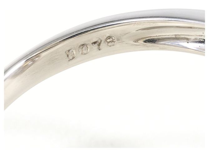 Autre Marque Platin-Bandring mit Diamant - Ansicht 6