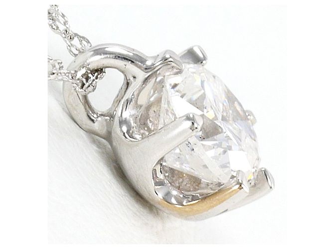 Autre Marque Collana in oro bianco 18K con diamante D'oro - vista 2