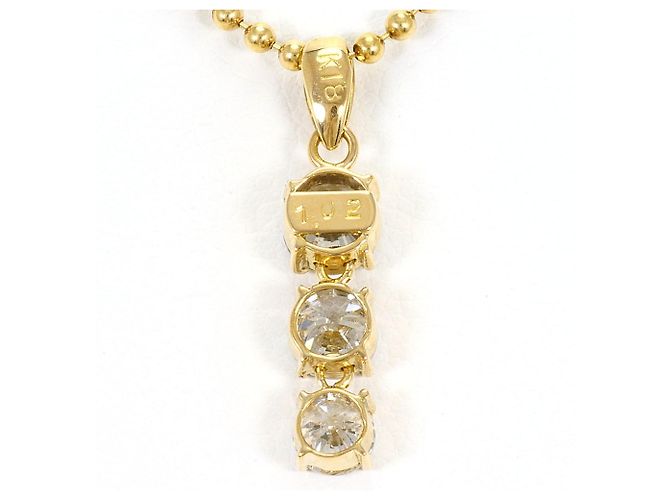 Autre Marque Collana in oro giallo 18K con diamante D'oro - vista 3