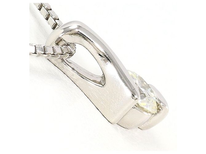 Autre Marque PT900 Platin-Halskette mit Diamant - Ansicht 2