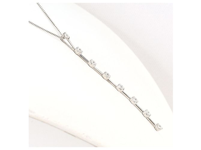Autre Marque Collana in oro bianco 18K con diamante D'oro - vista 2
