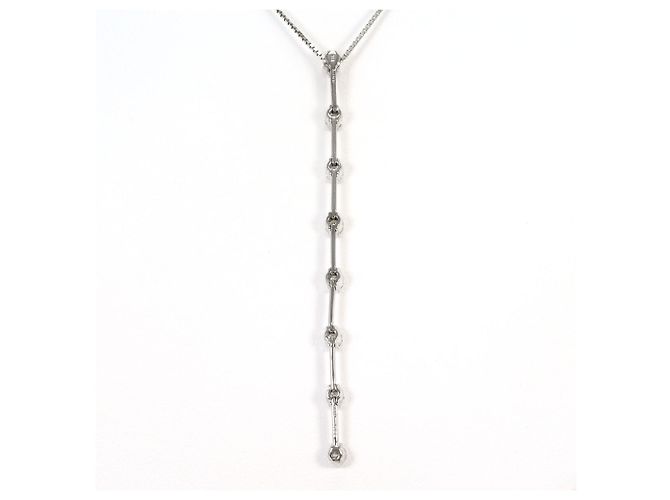 Autre Marque Collana in oro bianco 18K con diamante D'oro - vista 3