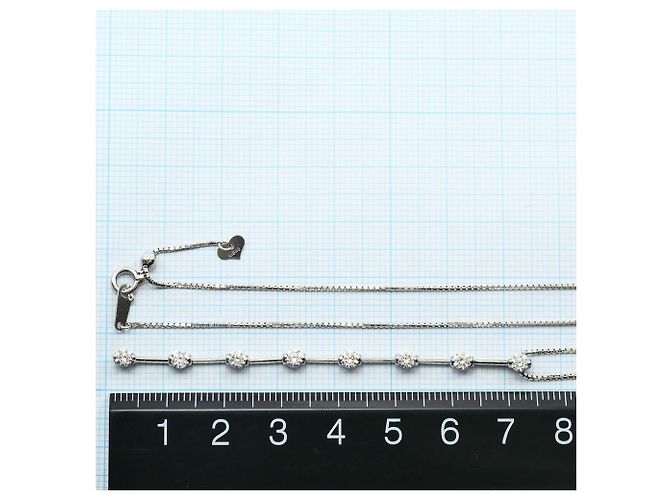 Autre Marque Collana in oro bianco 18K con diamante D'oro - vista 5