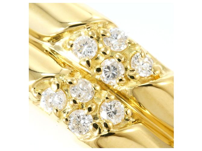 Autre Marque Anello fede in oro giallo 18K e diamanti D'oro - vista 2