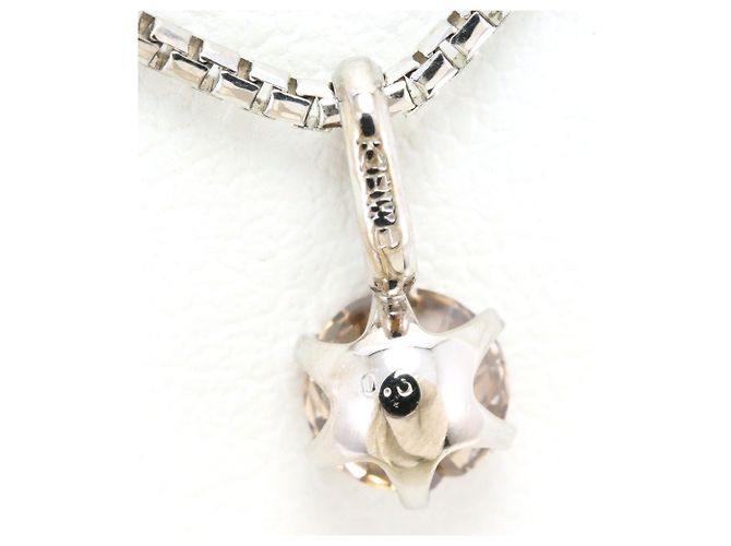 Autre Marque Collana in oro bianco 18K con diamante brown D'oro - vista 4