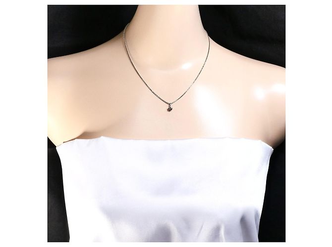 Autre Marque Collana in oro bianco 18K con diamante brown D'oro - vista 6