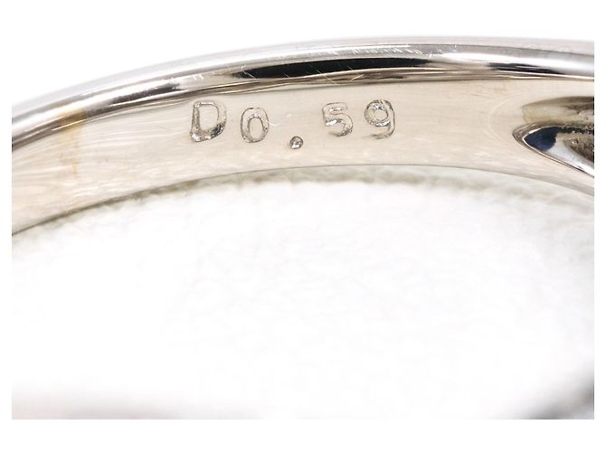 Autre Marque Bandring aus 18K Weißgold mit schwarzem Diamanten Golden - Ansicht 6