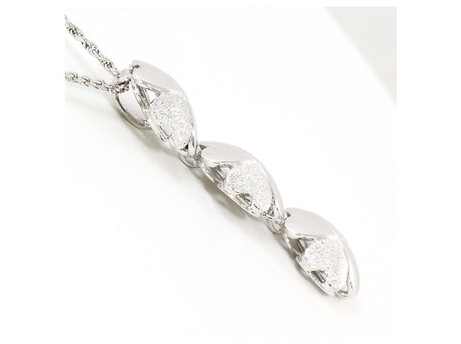 Autre Marque Collana elegante in oro bianco D'oro - vista 2